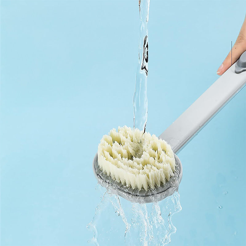 Dual-purpose Shower Brush Multifunctional Detachable Bath Brush Back Body Bath Shower Sponge Scrubber Brushes With Handle Massager Bathroom Brush Gadgets