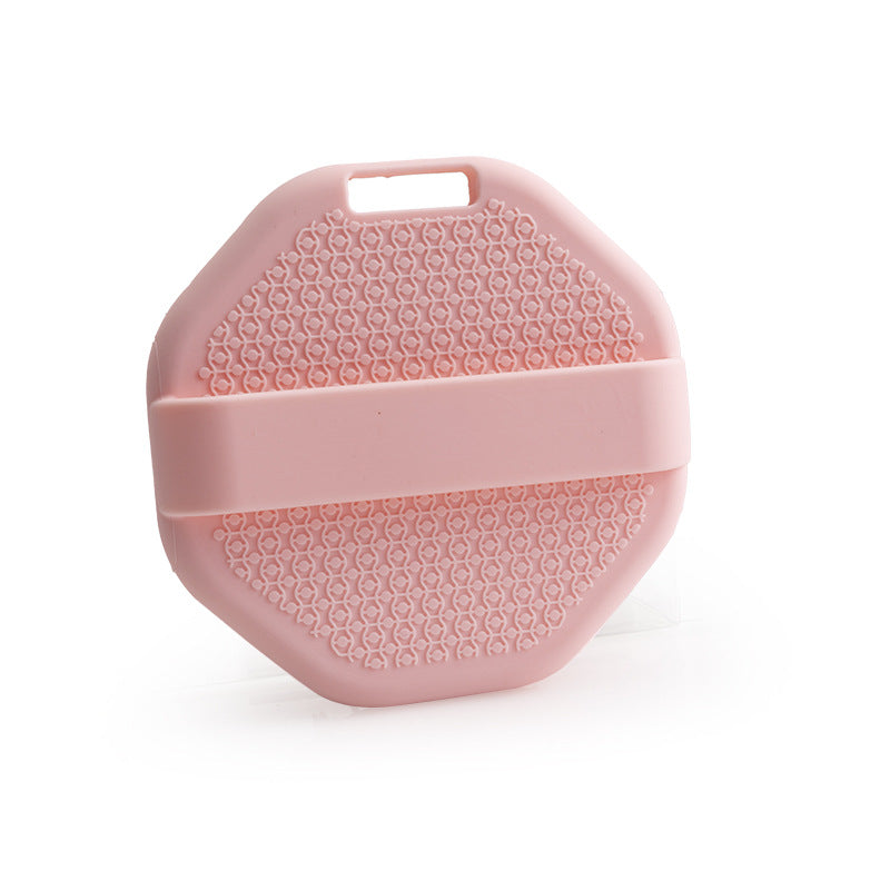 New Polygon Silicone Brush Portable Massage Shower